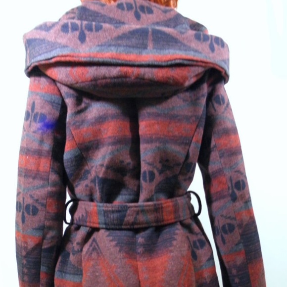 Coffee Shop Multi Color Navajo Style Car Coat - Picture 6 of 8